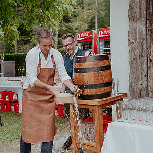 Traditioneller Bieranstich von Mag. Andreas Leitner 