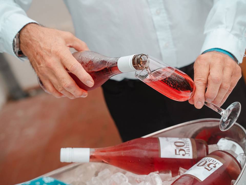 Sektempfang im DAZUMAL Arkadenheuriger