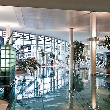 Wellnesslandschaft in den REDUCE 4*S Thermenhotels