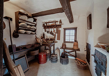 Küche im Bauernhaus im Dazumal Freilichtmuseum Bad Tatzmannsdorf