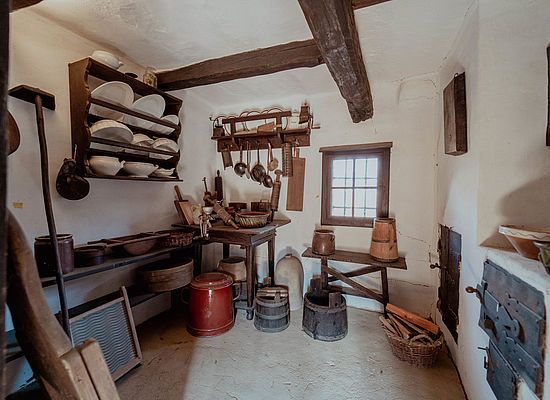 Küche im Bauernhaus im Dazumal Freilichtmuseum Bad Tatzmannsdorf