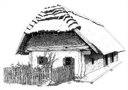 Bauernhaus Skizze